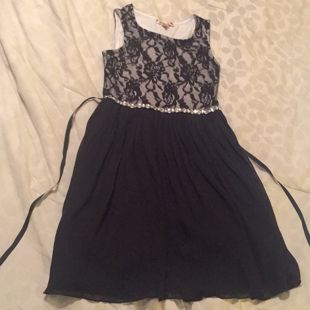 Speechless Fancy Black Dress Size 12 EUC